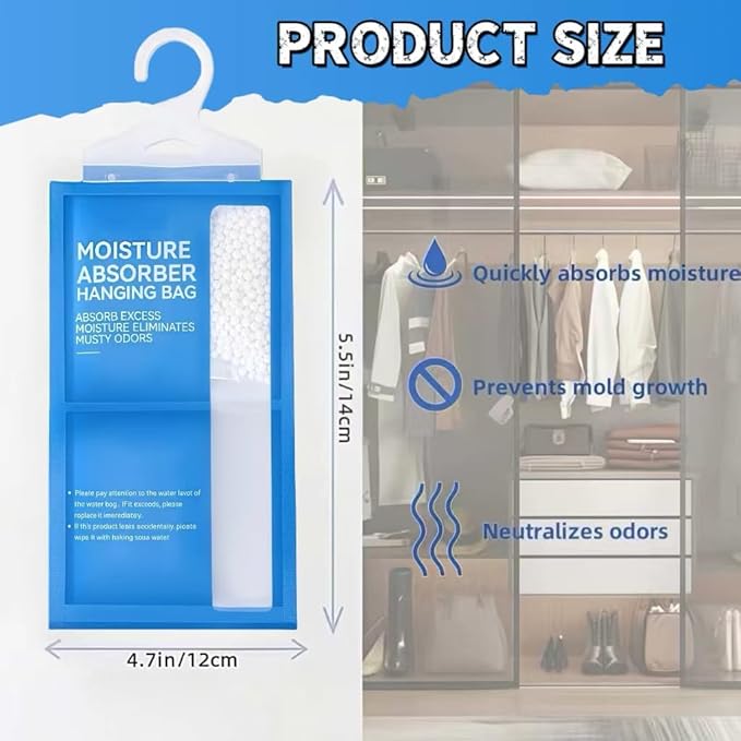 Moisture Absorbers Packets, Dehumidifier Bags, Hanging Moisture Absorber Bag - Image 2