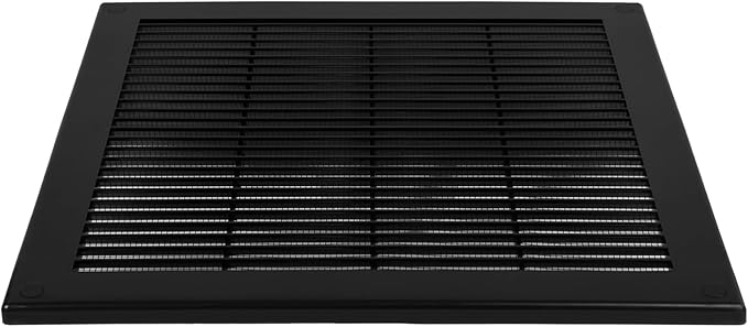 2-Pack 12" x 12" Square Air Vent Cover – Black Plastic Vent Deflector - Image 8