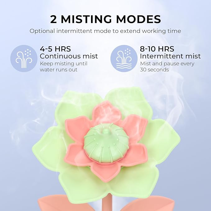 Gardenia Small Humidifier for Plant, Cool Mist Mini Humidifiers for Bedroom - Image 5