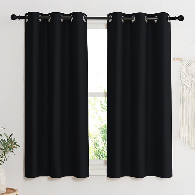 NICETOWN Black Out Curtain Panel Shade, Single Piece, 42 inches Wide by 54 - Image 2