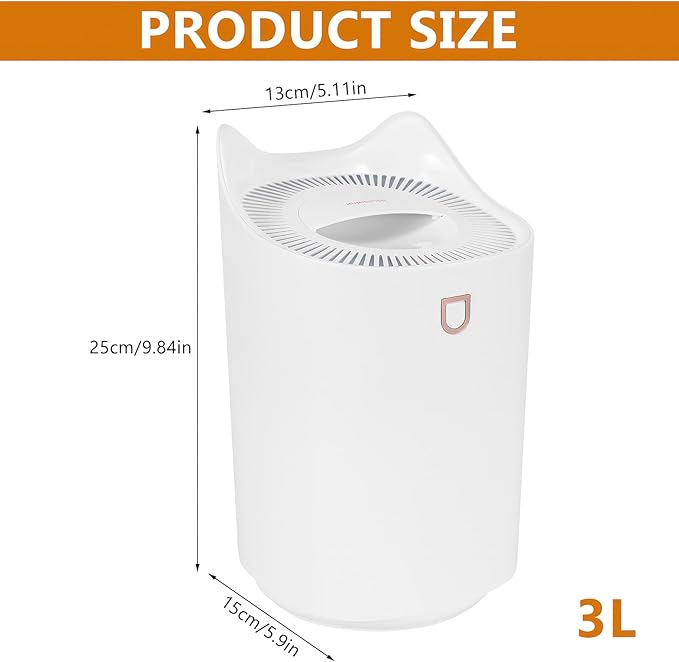 Blingbin Humidifiers for Bedroom, 3L Dual Nozzle Air Humidifiers for Home - Image 9