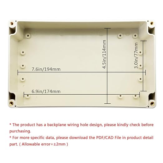LeMotech Waterproof Dustproof IP65 ABS Plastic Junction Box Universal Electric - Image 5