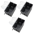 MAKERELE 1-Gang Adjustable Outlet Box Plastic, PVC Grey Electrical Switch by MAKERELE