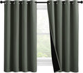 NICETOWN 100% Blackout Curtains 57 inches Long, Double-Deck Completely Blackout by NICETOWN