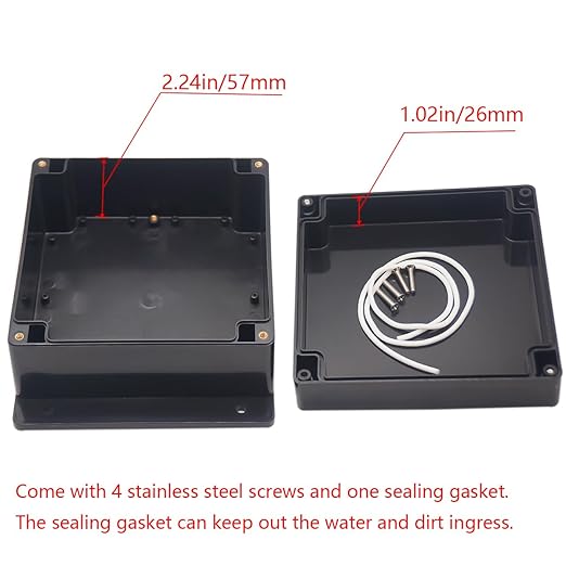 Junction Box IP65 Waterproof ABS Plastic Electrical Project Case Power Junction - Image 4