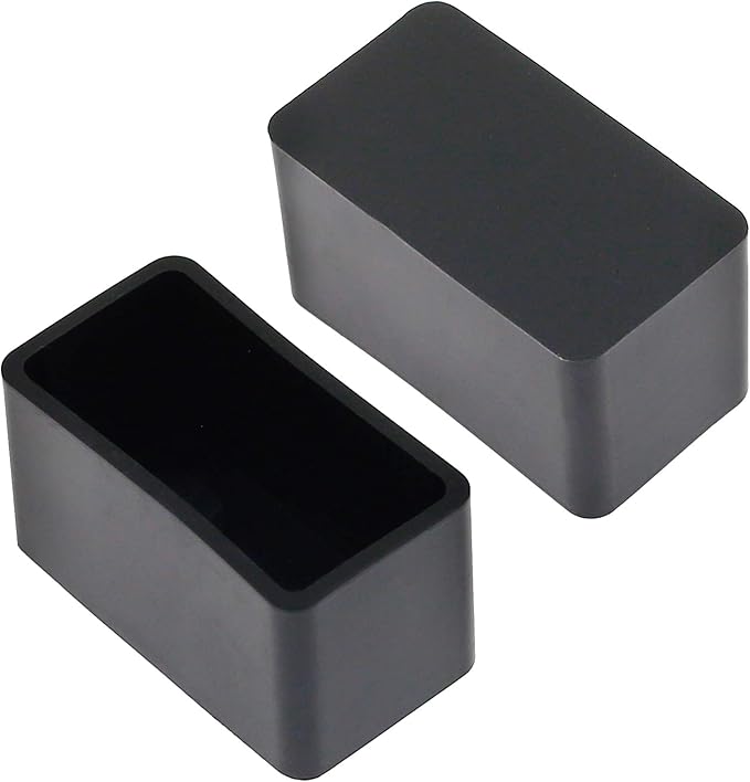 20Pcs Rectangle Rubber Furniture Leg Caps, Vinyl Flexible Chair Leg Floor - Image 3