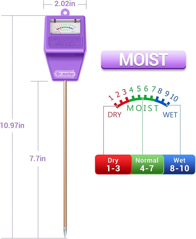 Soil Moisture Meter Tester for Plants, Hygrometer Moisture Sensor for - Image 4