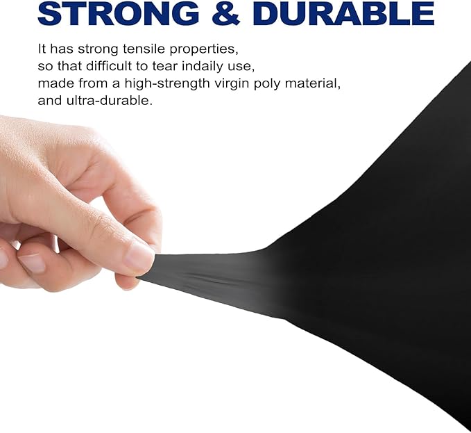 10'x100' Crawl Space Vapor Barrier, 10mil Film Black Plastic Sheeting - Image 5