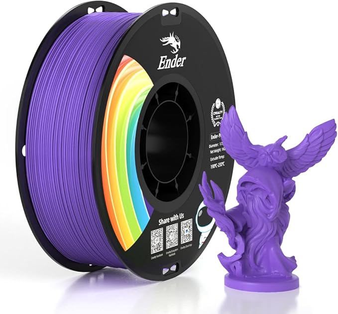 Creality 3D Printer Filament, PLA Plus Filament 1.75mm Violet, PLA Pro by Creality