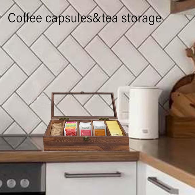 Wall Mounted Wooden Collectible Display Case 5 Shelf Display Storage - Image 5