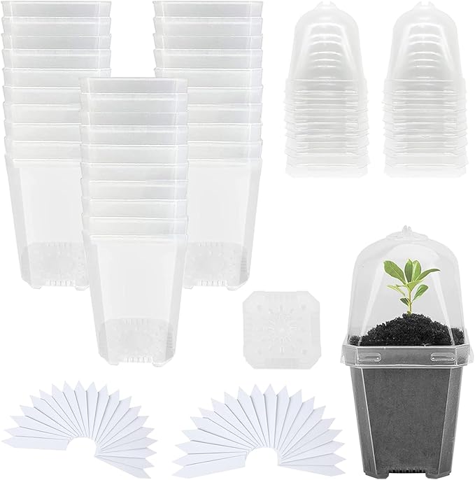 Hyuetrsa 30 Sets Plant Nursery Pots by Unknown