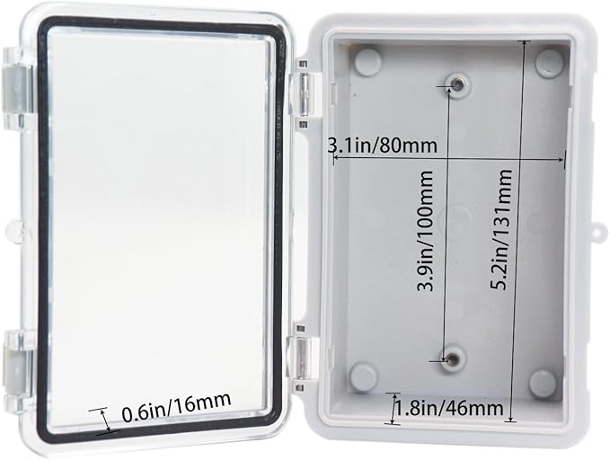 Waterproof Electrical Box Dustproof Junction Box Weatherproof IP67 ABS Plastic - Image 4