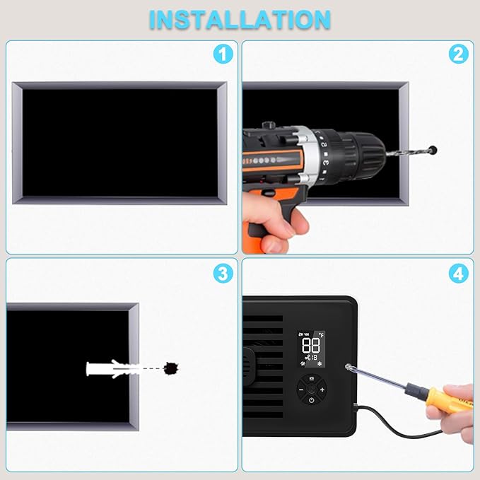 Register Booster Fan for 4" x 10" Vents Only, 10 Speeds to Control Cool & Warm - Image 6
