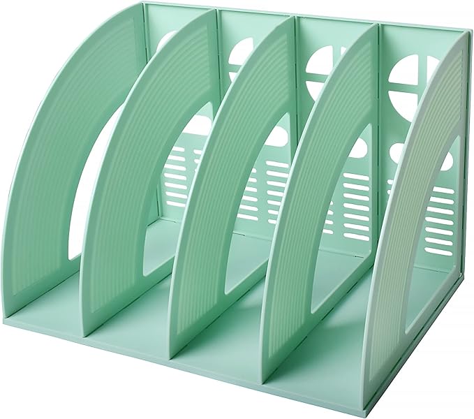 Marte Vanci Magazine File Holder Vertical PP Folder Book Desktop Organizer by MarteVanci