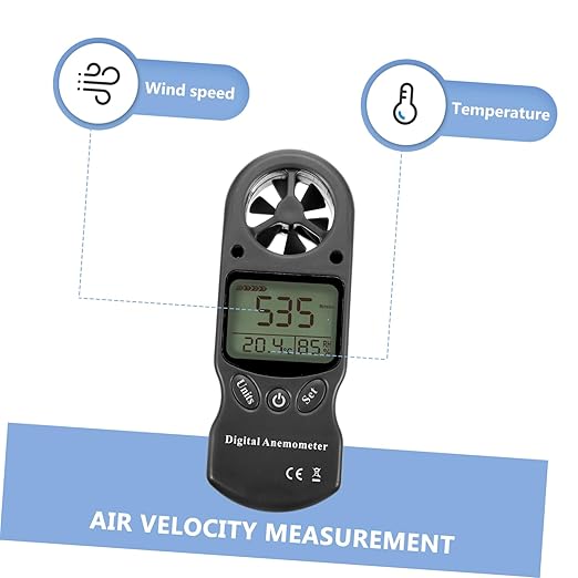 GLEAVI 1pc Digital Anemometer Hygrothermograph Wind Speeds Wind Gauge Handheld - Image 5