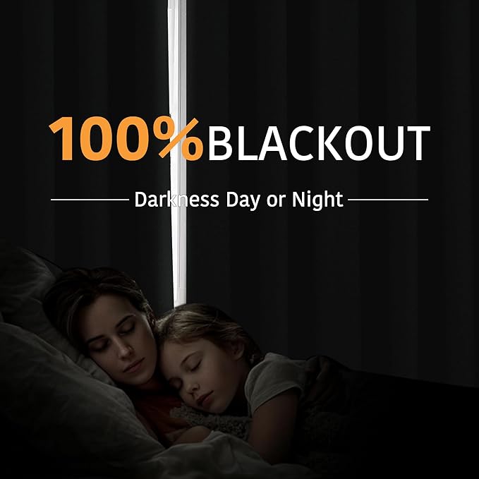 RYB HOME 100% Blackout Door Curtain - Image 3
