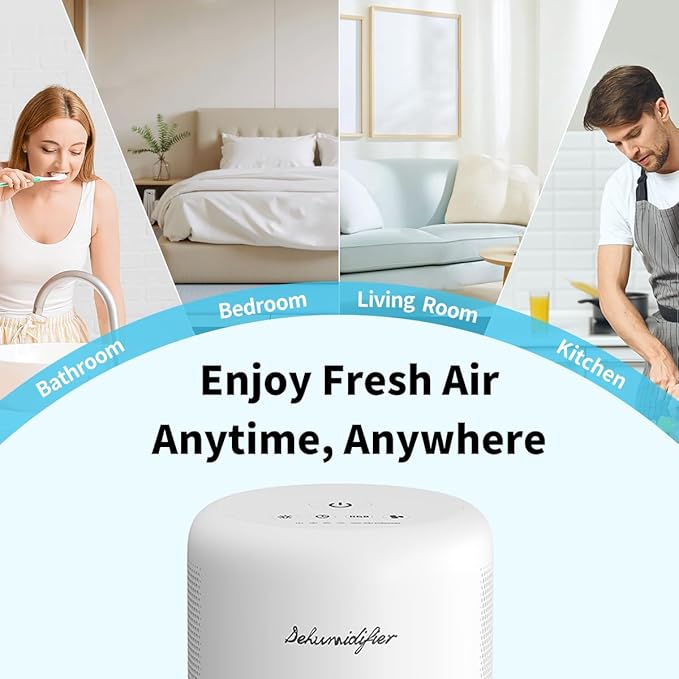 Dehumidifier for Home Small Quiet Dehumidifiers for 44OZ Water Tank Auto - Image 7