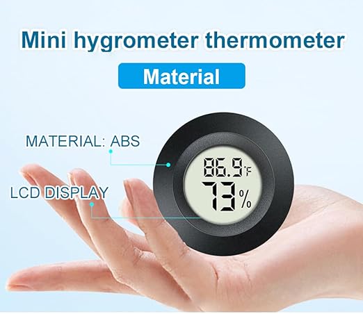 6 Pack Hygrometer Thermometer Digital Humidity Meter Indoor/Outdoor Humidity - Image 7