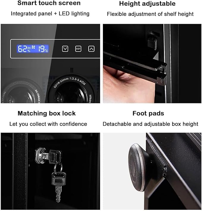 Camera Drying Cabinet, Digital Control Electronic Dry Box, 25-60RH Adjustable - Image 7