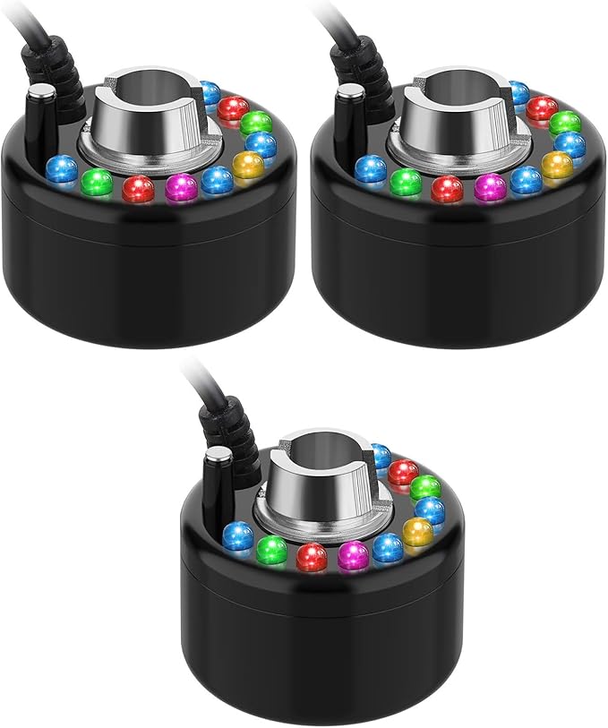 Yaomiao 3 Pcs Halloween Mist Maker Fogger Small Ultrasonic Fog Machine Fountain by Yaomiao