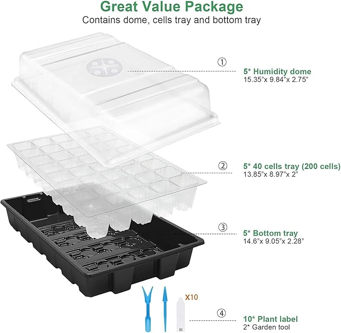 MIXC Seedling Trays Seed Starter Tray - Image 6