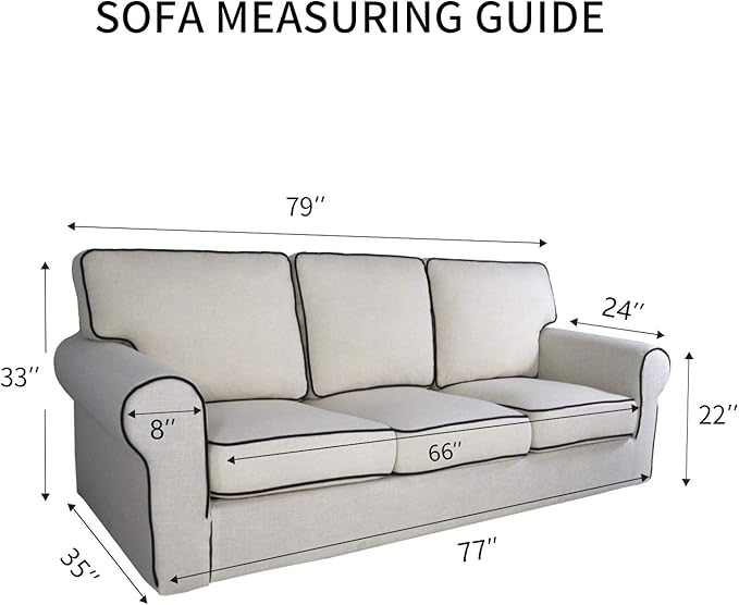 PureFit 100% Dual Waterproof Couch Cover Slipcovers - Image 6