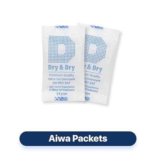 Dry & Dry 0.5 Gram Silica Gel Packets Desiccants, Silica Packets - Image 2