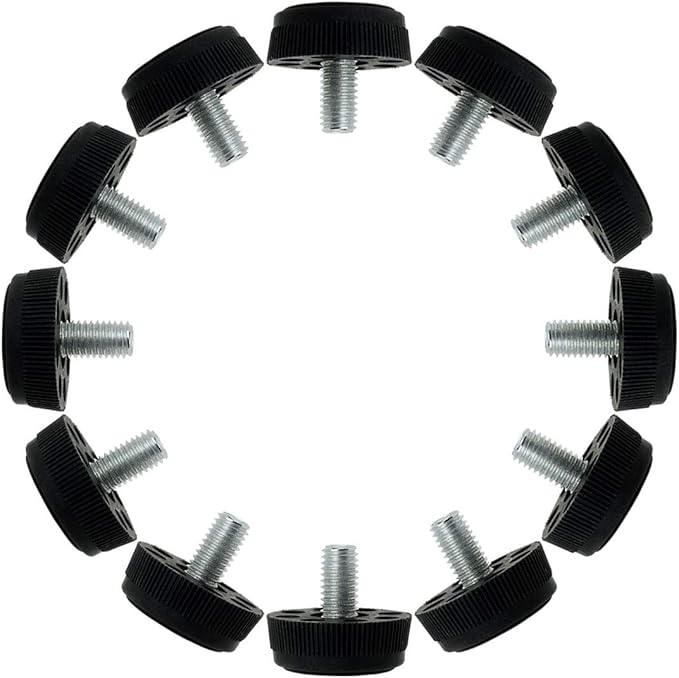 uxcell M8 x 13 x 30mm Furniture Glide Leveling Feet Adjustable Leveler Floor by uxcell