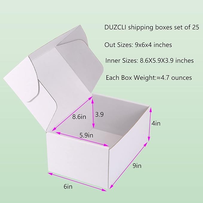 Small Shipping Boxes 9x6x4 Inch - Image 2