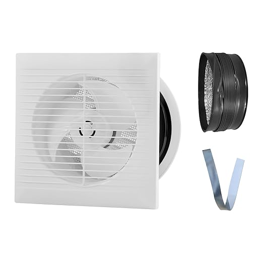 VEVOR Through-the-Wall Ventilation Fan， White Grille, 110 CFM, 6.8" Diameter by VEVOR