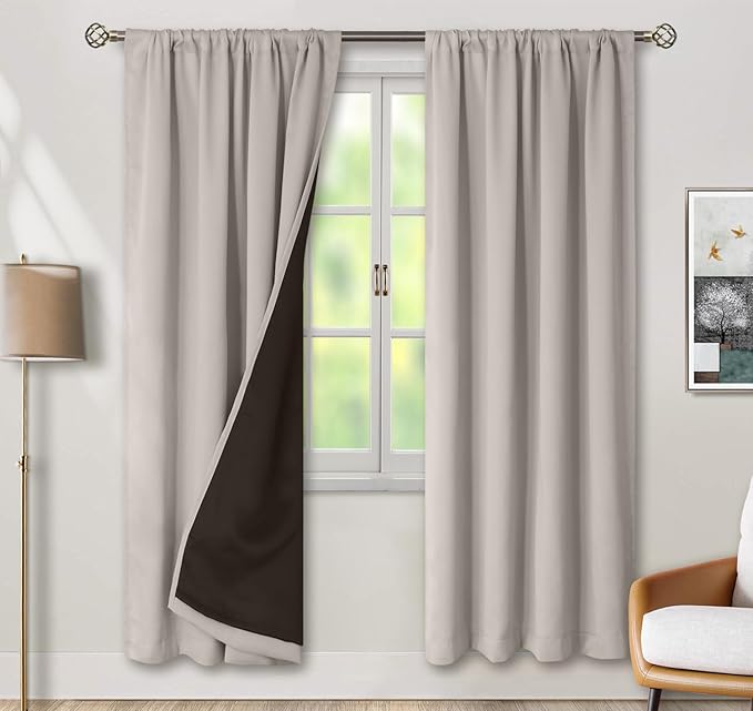 BGment Blackout Curtains for Bedroom 72 Inch Long, Thermal Insulated Full Room by BGment