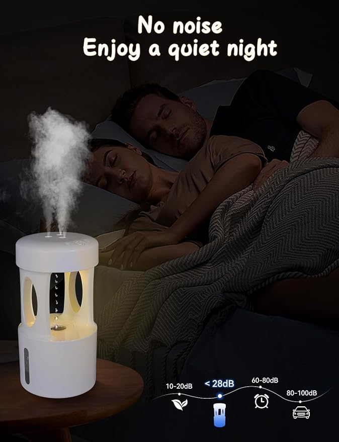 Anti Gravity Humidifier with Night Light, Drip Drop Humidifier - Image 7