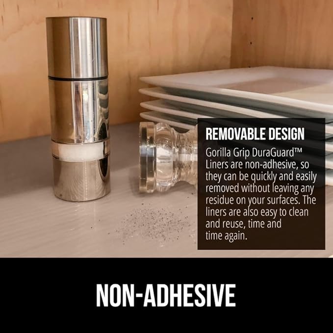GORILLA GRIP DuraGuard Shelf Liner, 20x30 Non-Adhesive Cabinet Liners - Image 5