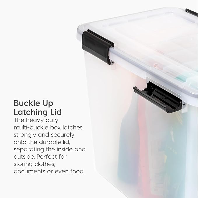 IRIS USA File Box WeatherPro File Organizer Plastic File Box - Image 5