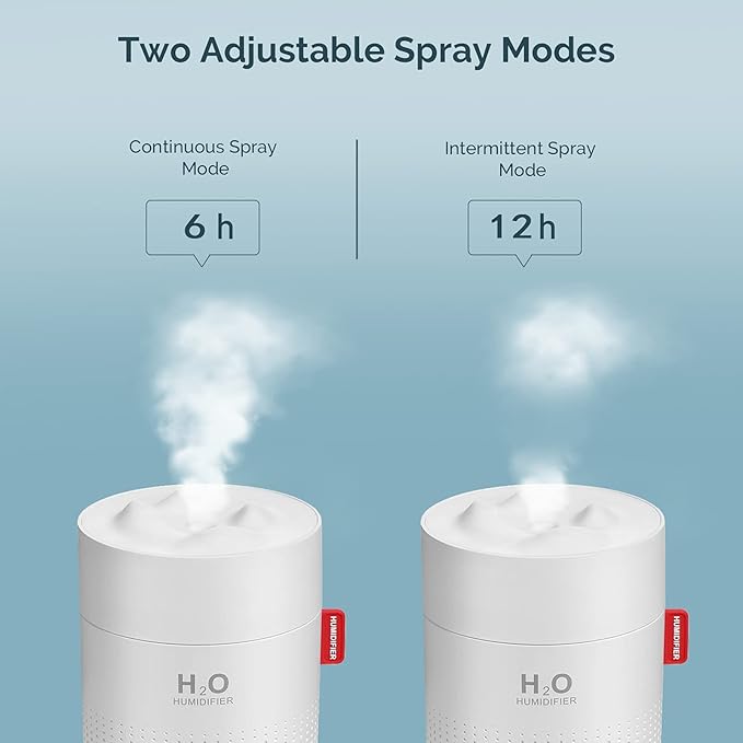 Portable Mini Humidifier, 500ml Small Cool Mist Humidifier, USB Personal - Image 4