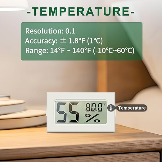 Atogou 4-Pack Mini Hygrometer Indoor Humidity Meter, Digital Humidity Gauge - Image 4