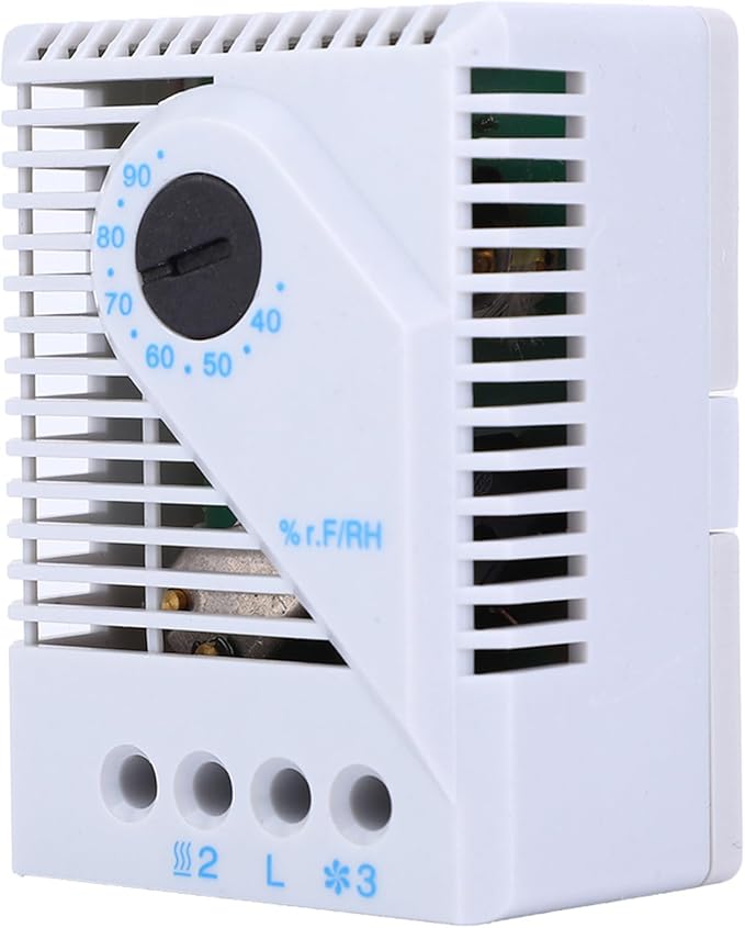 2PCS Mechanical Humidity Controller 35mm DIN Rail Hygrostat Fan Heater - Image 9