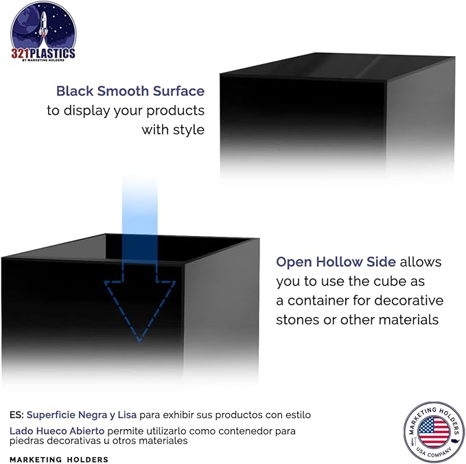 4 Pack 4" Acrylic Display Riser Box - Image 5