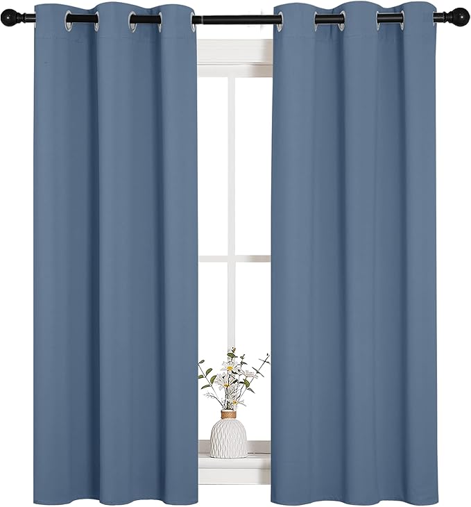NICETOWN Kitchen Curtains with Grommet Top, Privacy & Room Darkening Thermal - Image 2