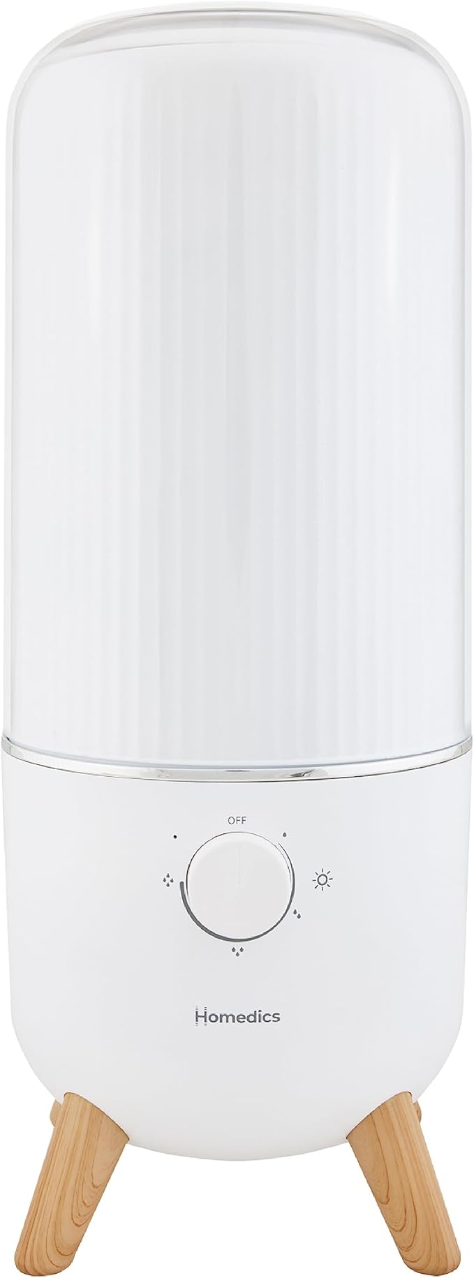 Homedics Ultrasonic Humidifier, Bedrooms and Home Offices, 0.97-Gallon Tank by Homedics