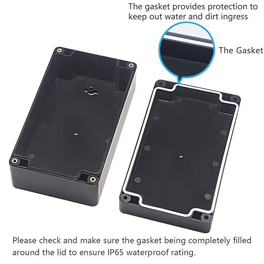 Junction Box, Zulkit Project Box IP65 Waterproof Outdoor Box ABS Plastic - Image 4