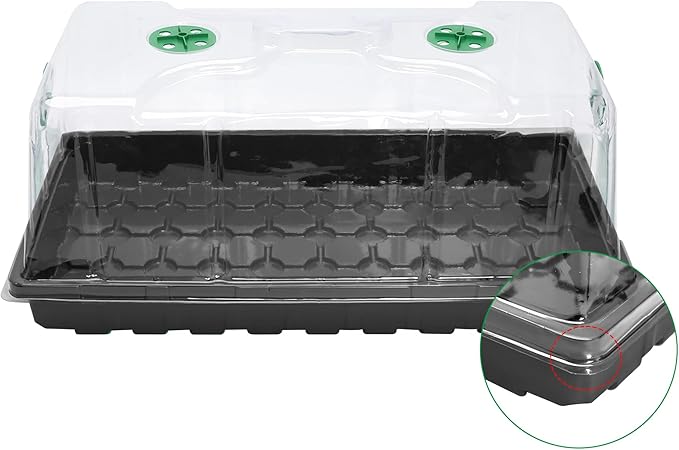 MIXC 10 Pack Humidity Dome 7" Tall Extra Strength, 1020 Growing Trays Cover - Image 6