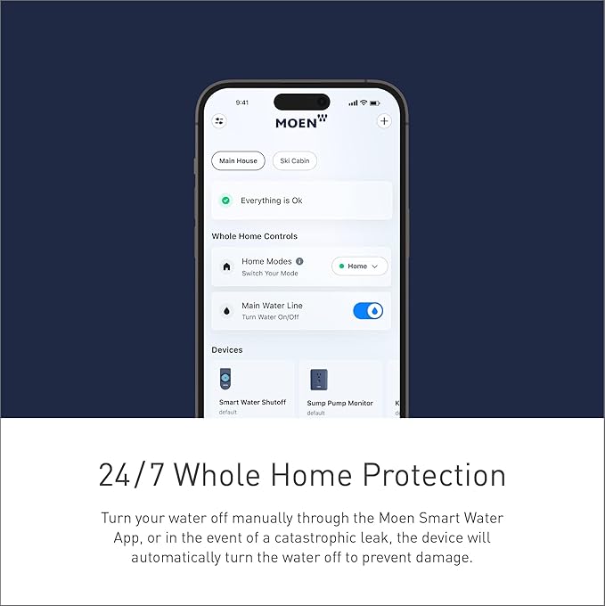 Moen Flo Smart Water Monitor and Automatic Shutoff Sensor, Wi-Fi Connected - Image 11