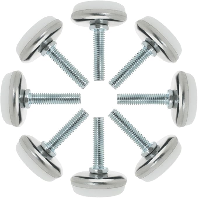 uxcell M6 x 23 x 28mm Screw on Furniture Glide Leveling Feet Adjustable Leveler by uxcell