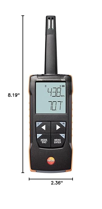 Testo 625 Hygrometer – Digital Humidity Meter - Image 3