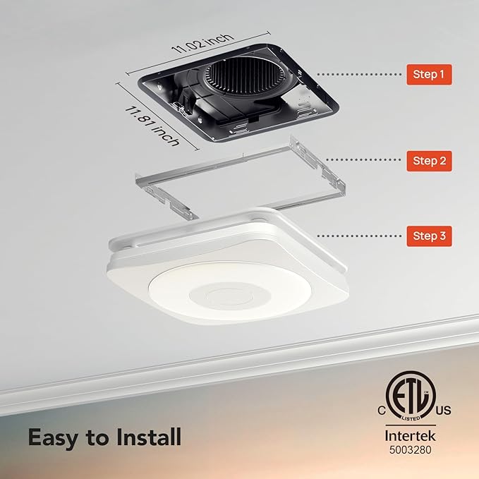 OREiN 3-in-1 Bathroom Exhaust Fan - Image 8