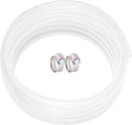 Clear Vinyl Tubing 5/16" ID × 7/16" OD -25 Ft 60PSI, Flexible Plastic Tubing by ProfessionalBrand