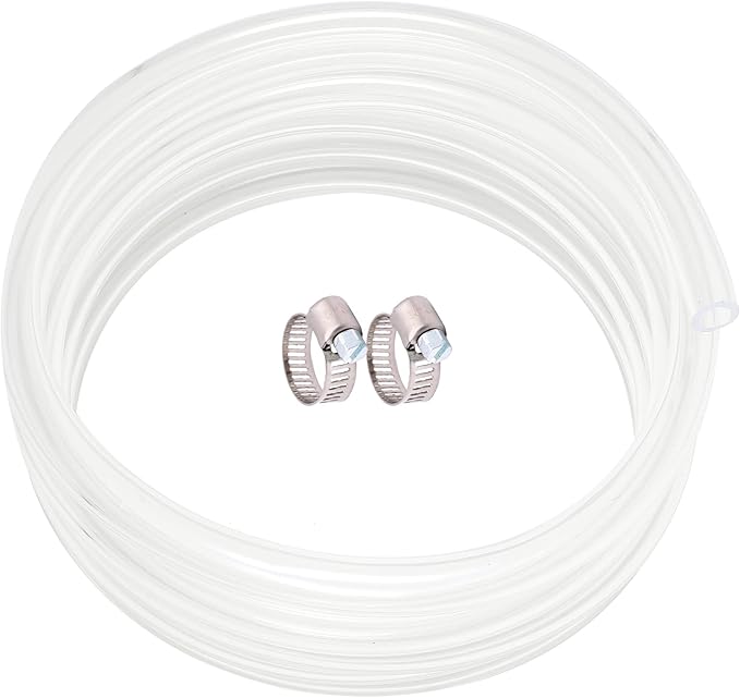 Clear Vinyl Tubing 5/16" ID × 7/16" OD -25 Ft 60PSI, Flexible Plastic Tubing by ProfessionalBrand