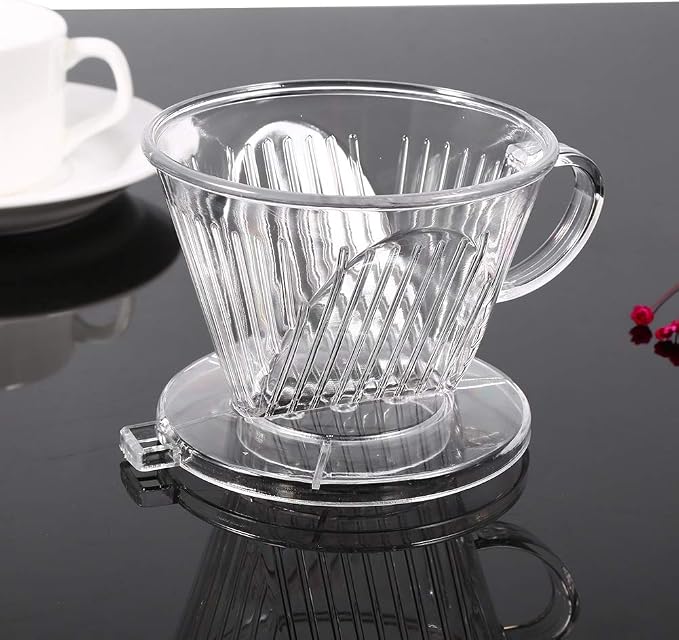 Transparent Reusable Coffee Filters Cone Shaped Portable Coffee Dripper Pure - Image 8