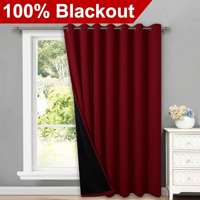 NICETOWN Thermal Insulated 100% Blackout Drape, Noise Reducing Performance - Image 2